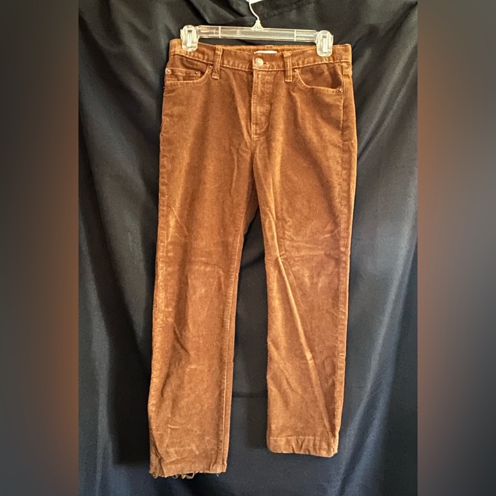 J Crew Crewcuts Kids Brown Adjustable Corduroy Pants SZ 14